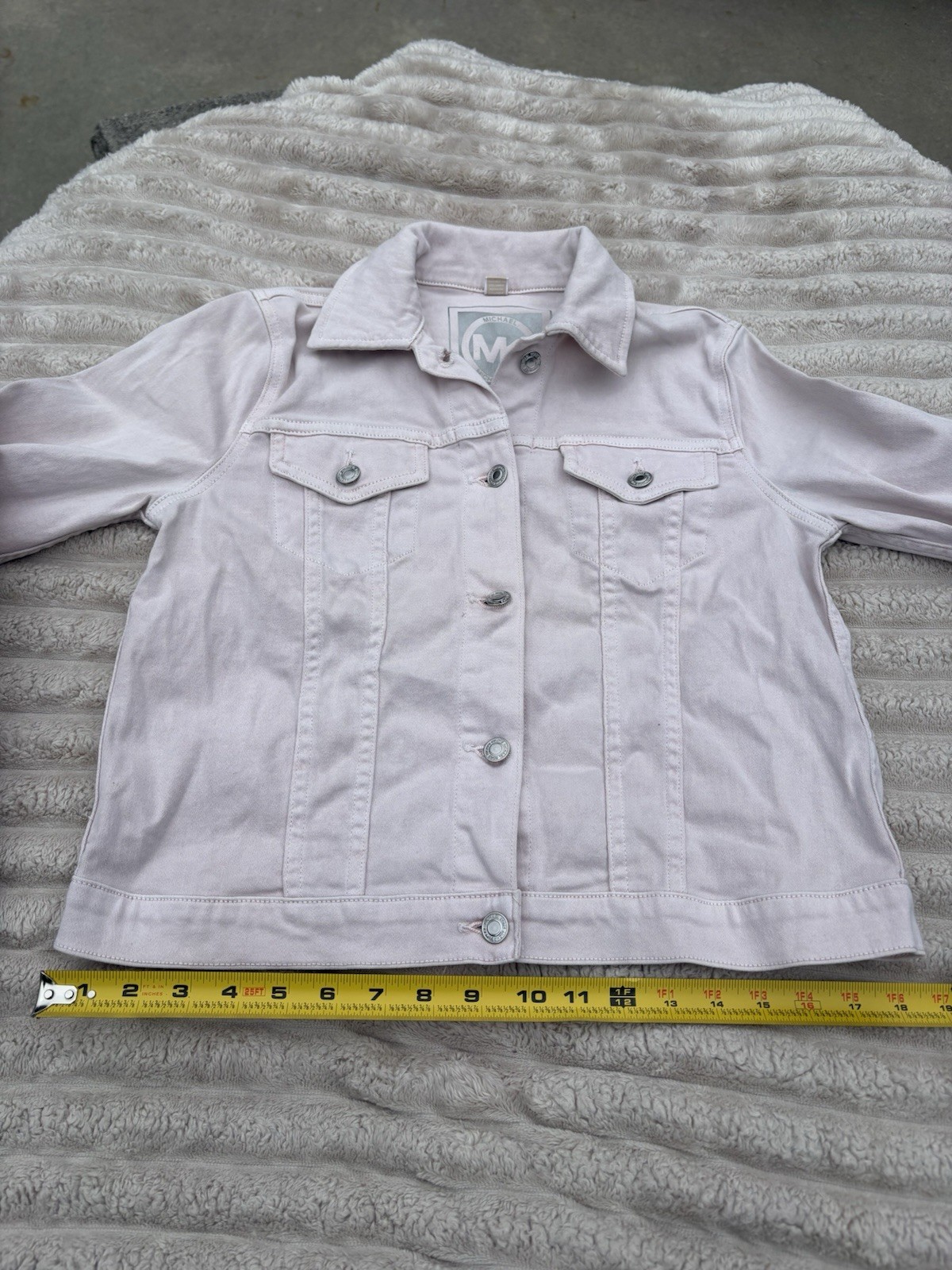 MICHAEL KORS Basic Button Front Denim Jacket Blos… - image 5