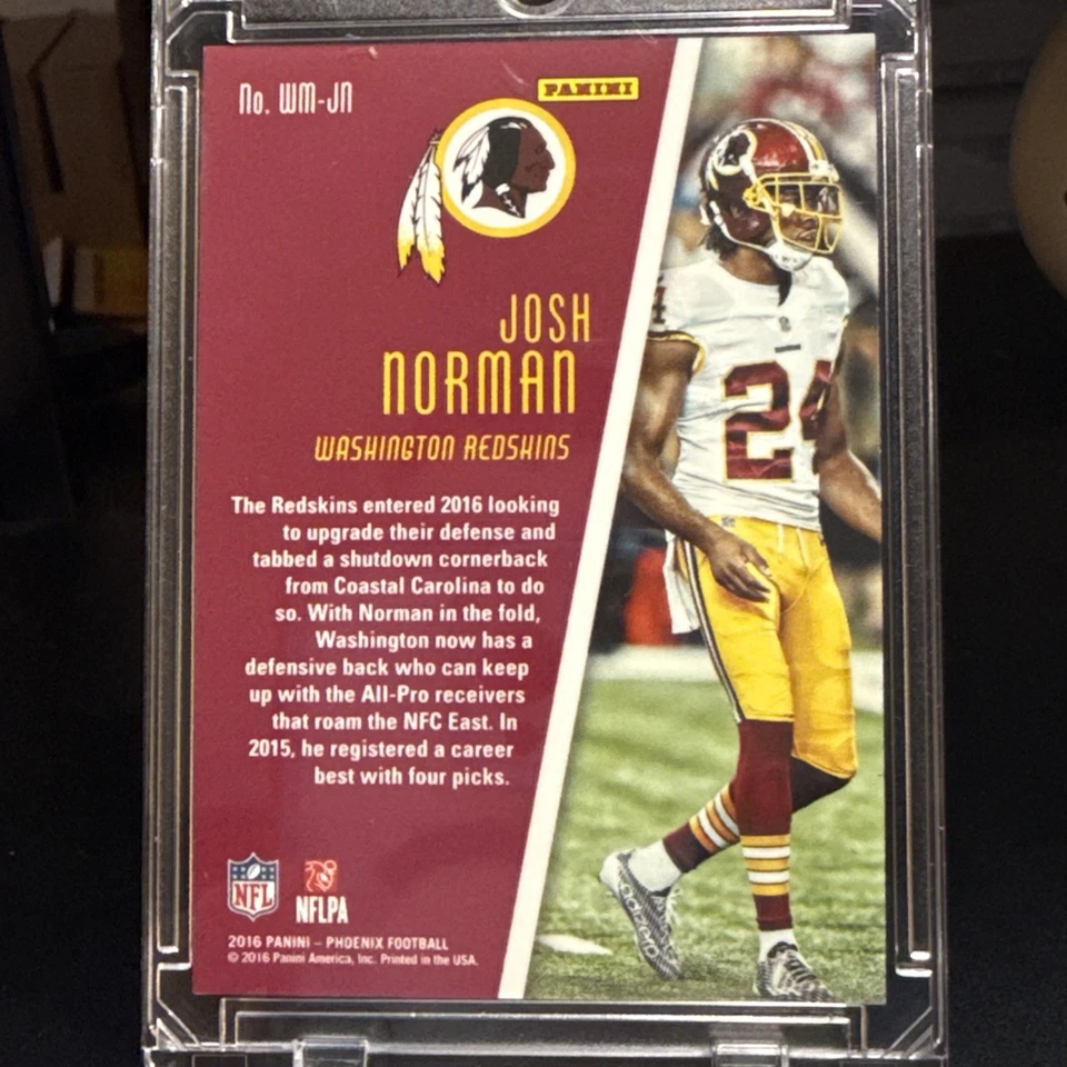 2016 Panini Phoenix Watchmen Orange /299 Josh Norman #WM-JN - Image 3 of 3