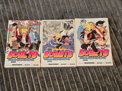 Boruto Vol 1, 2, 3 -English Manga -Shonen Jump Masashi Kishimoto Action Naruto