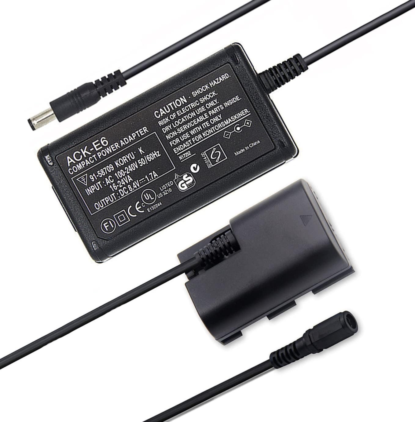 Dc Coupler Battery Kit For Canon Lp-e6 Battery Eos 6d Mark Ii 90d
