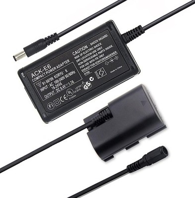 ACK-E6 Adapter DC Coupler Battery Kit For Canon LP-E6 Battery EOS 6D Mark II 90D