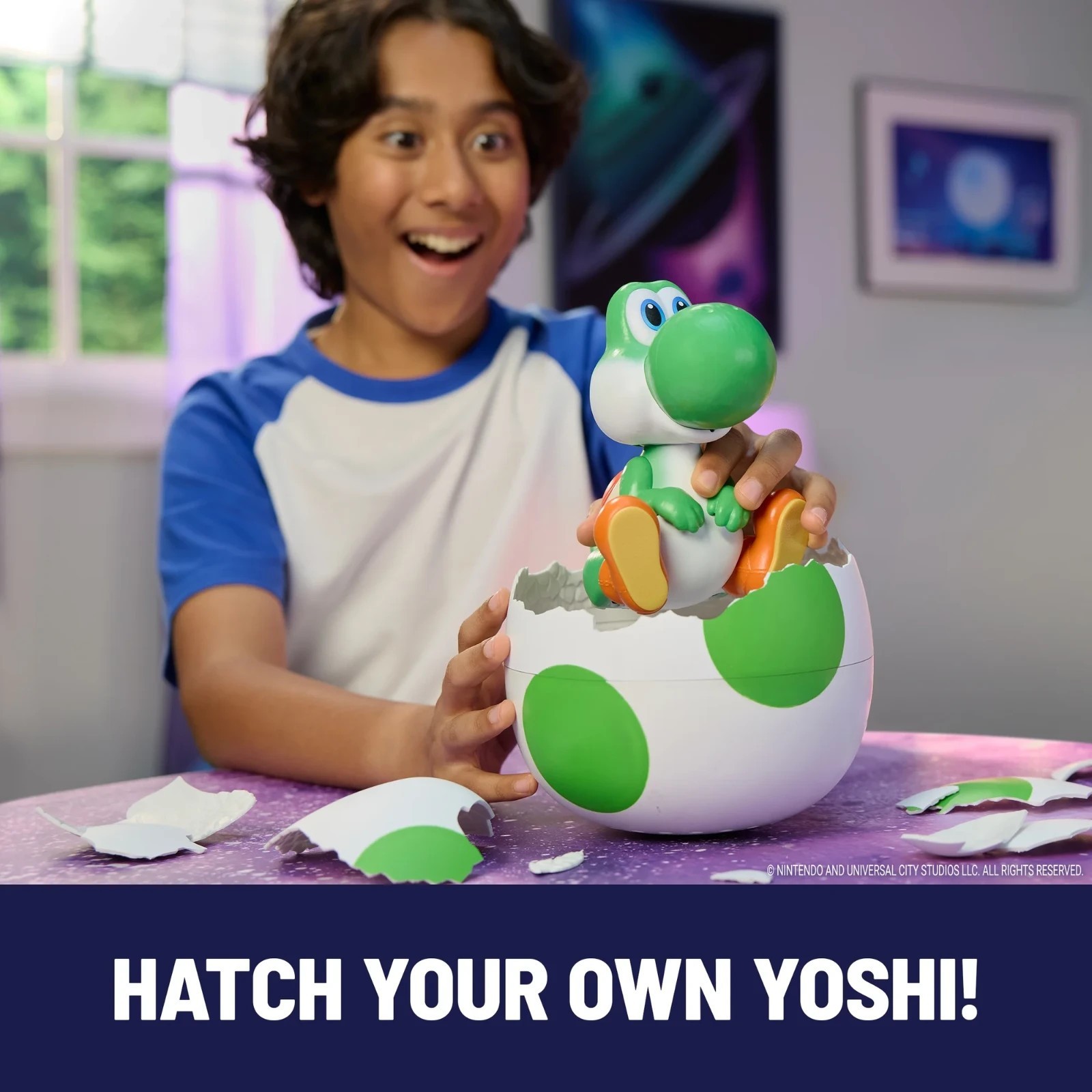 Hatchin Yoshi The Super Mario Galaxy Movie Interactive Figure
