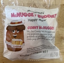 McDonald's McNugget Buddies Corny McNugget 1988 Sealed