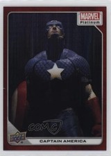 2023 Upper Deck Marvel Platinum Red Prism 189/199 Captain America #13 07w6
