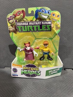 Nickelodeon TMNT Half-Shell Heroes Splinter & April Figures