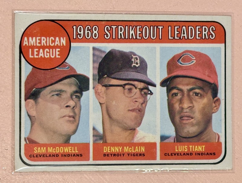 1969 Topps - League Leaders Luis Tiant, Denny McLain, Sam McDowell #11