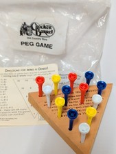 Vintage Old Fashion Cracker Barrel Peg Game Jump Over