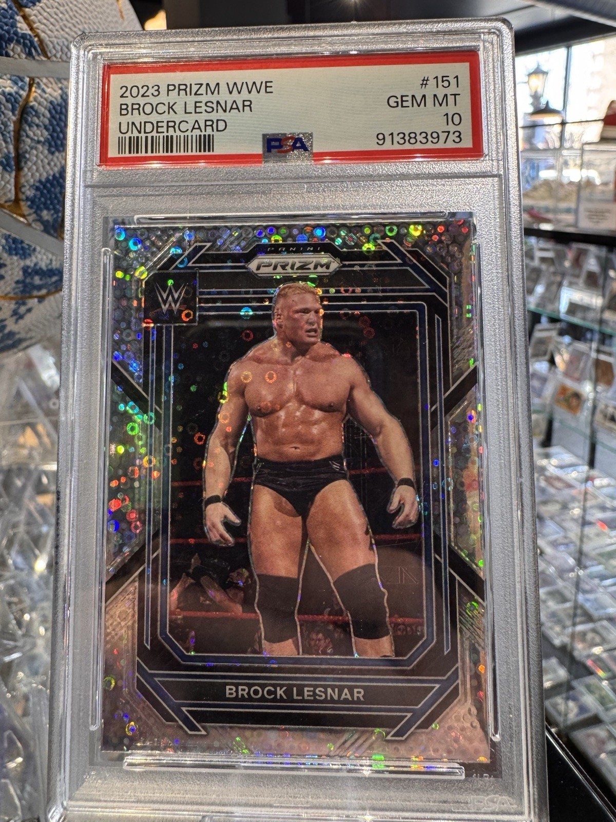 2023 Panini Prizm WWE #151 Brock Lesnar  Undercard Gem Mint PSA 10