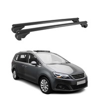 DachträGer FüR Seat Alhambra 2010-2020 GepäCkträGer GrundträGer Alu Schwarz 2X