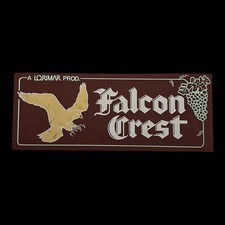 Falcon Crest Lorimar TV Production Vehicle Plaque Early 1980s Studio Sign