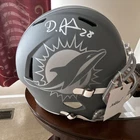 Devon Achane Miami Dolphins Speed Full Size Replica Helmet Signed BAS Original