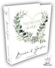 PERSONALISED Wedding Planner Organiser Diary / Engagement gift / Two Become one