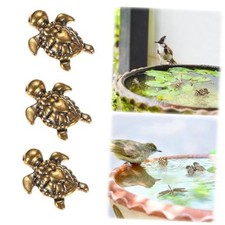 -Pack Bird Bath Copper Disk, Mini Bird Bath Copper Ornaments for Outdoor 3