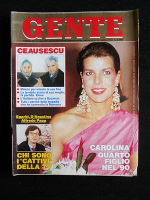 People 1 1990 Ceausescu Sgarbi D Agostino Alfredo Pope Carolina Monaco Q66 Ebay