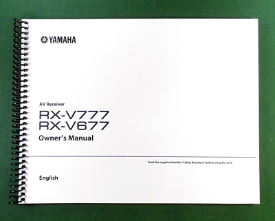 YAMAHA ヤマハ AVレシーバー　RX-V777 美品　説明書　リモコン付属 Yamaha RX-V777 Instruction Manual: Full Color 146 Pages
