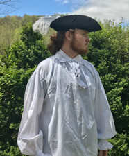 Pirate patriot Renaissance outlander ruffled poet shirt