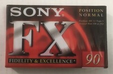 10 Nastri Sony C90 FX1C Type I – Audiocassette Ferriche Da 90 Minuti – Nuove E Sigillate