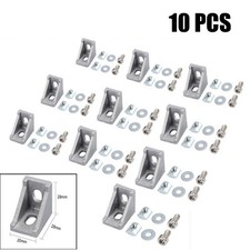 10X L Shape Right Angle Corner Joint Bracket Aluminium Extrusion Profile 2020