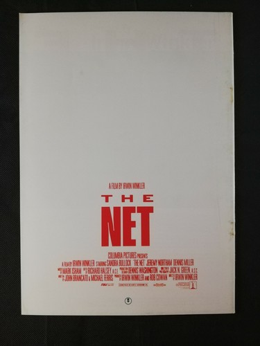 The Net - Sandra Bullock - Folleto de la película para el lanzamiento japonés - Formato A4 - Imagen 2 de 10