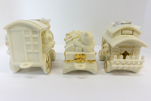 Mikasa Holiday Elegance Fine Porcelain 3 Piece Train Set New FK001/806 - Picture 11 of 23