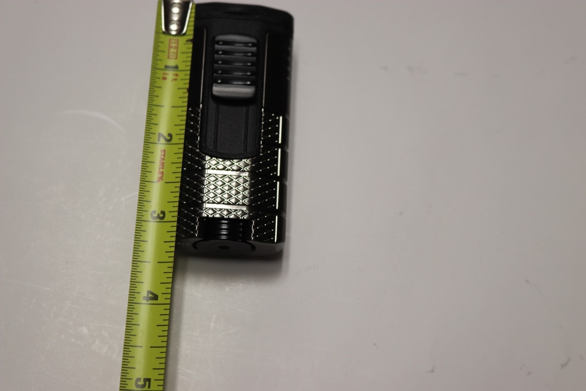 New XIKAR Tactical Triple Jet Torch Cigar Lighter 553GMBK Gunmetal