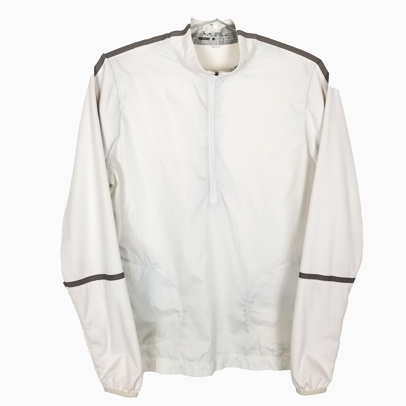 SACAI X NIKE Giacca a vento Nike donna 1 4 zip golf allenamento taglia L bianca tasche outdoor