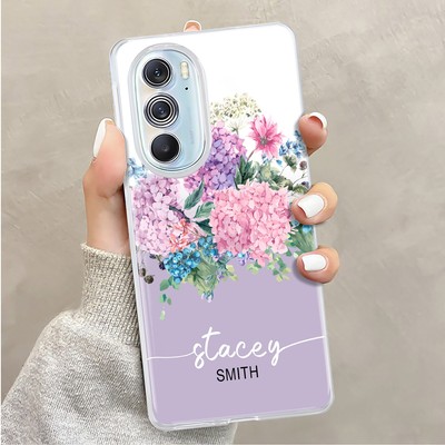 Floral Personalised Case For Motorola Moto G 5G G Play G Stylus 2024 Phone Cover