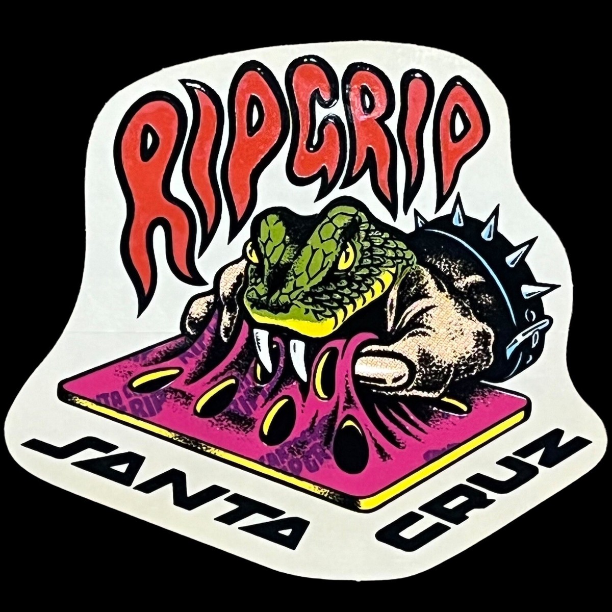 80s Santa Cruz Rip Grip Tシャツ old skate Vintage 80s Santa Cruz Skateboards Rip Grip Single Stitch