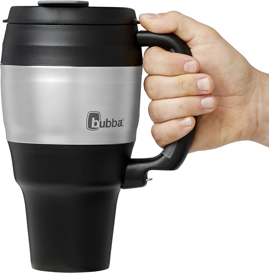 Taza de viaje Bubba clásica aislada con mango 34 OZ negra envío rápido gratis el mismo día Foto 4 de 4