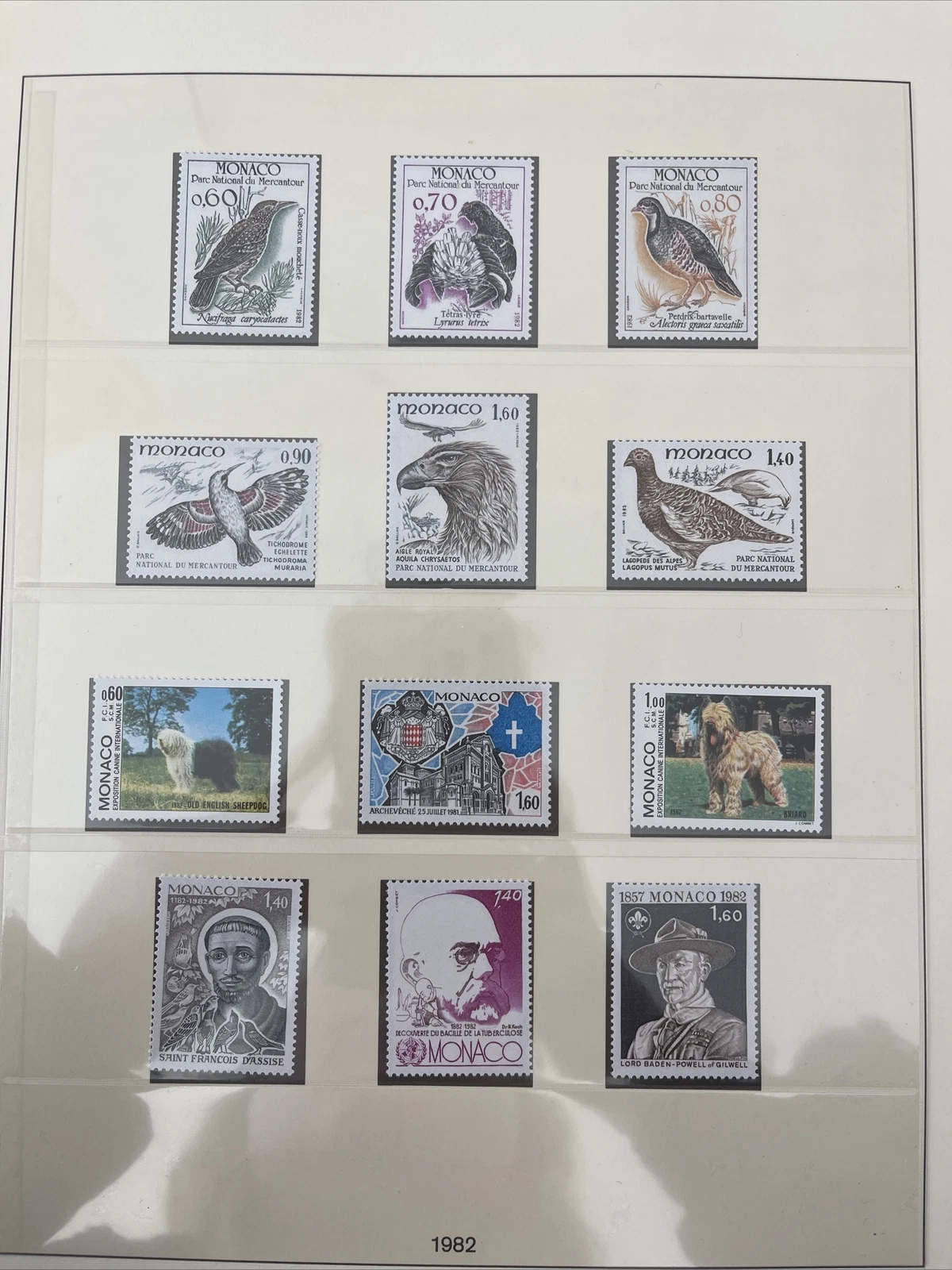 Timbres Monaco Neuf Lindner No.186 1982 Page 102