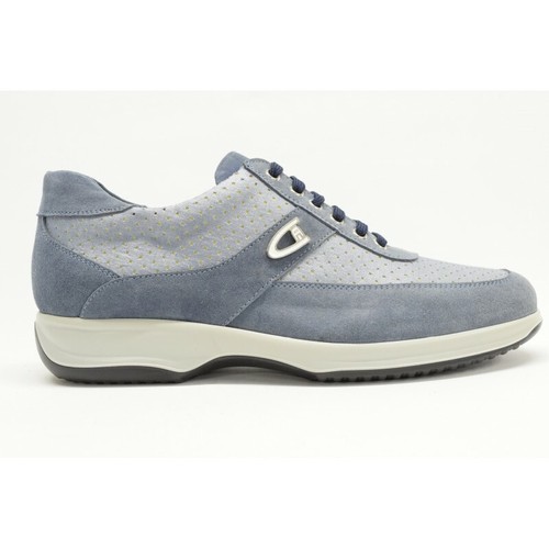 SCARPE UOMO SNEAKERS UGO ARCI CAMOSCIO TESSUTO AZZURRO STRINGHE OCCHIELLI  Ugo A | eBay