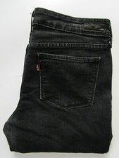 Levi's  slight curve skinny women's jeans W29 L32 black stretch denim LEVB952