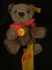 1991 STEIFF ORIGINAL CARMEL TEDDYBEAR 030147 0202/15 MOHAIR 15CM 6"FULLY JOINTED