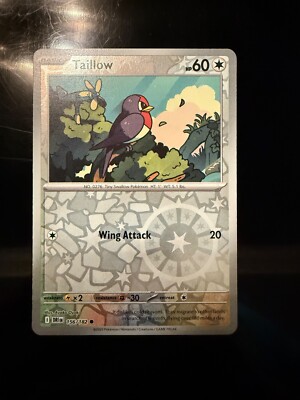 taillow pokemon card value Taillow 156 2025 Pokemon Destined Rivals Reverse Holo Card NM+