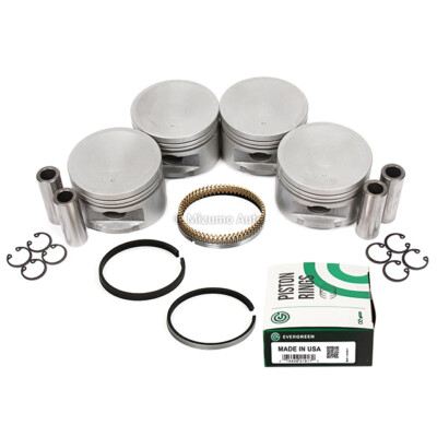 にっさんデル Pistons w/ Rings fit 91-99 Nissan 200SX NX Sentra 1.6L GA16DE DOHC