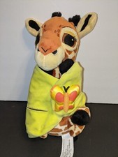 Disney Parks Baby Giraffe With Leaf Blanket Pouch 10" Plush Stuffed Animal