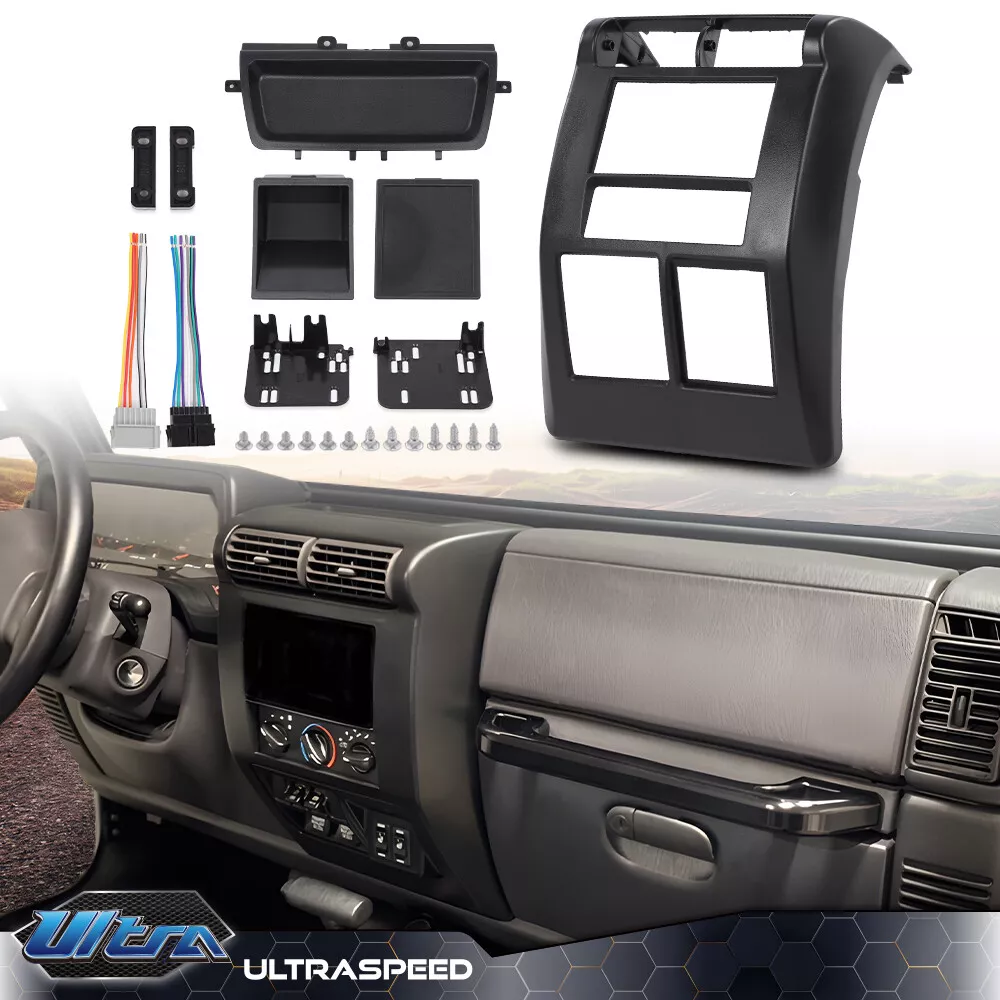 DOUBLE DIN DASH BEZEL RADIO STEREO MOUNTING KIT FIT FOR JEEP