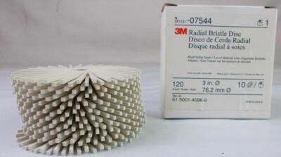 Radial Bristle Disc 3M 07544  120 Grit 3'' (  1 Box of 10 Discs )