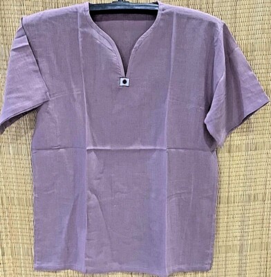 FLYCHEN Camicia Da Uomo Casuale Manica Corta Maglietta Polo Uomo In Cotone Lino Estiva Tinta Unita Spiaggia Hippie T Shirt Top 1 Nero M 104213569 - Foto 3