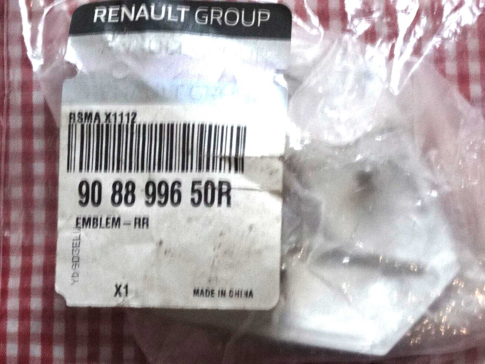 Logo hayon arrière original Renault Zoe depuis 2012 emblème coffre chromé 908899650R