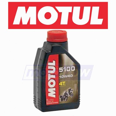 Motul 104066 5100 4T Synthetic Ester Blend Motor Oil - 10W40  (1 Liter)