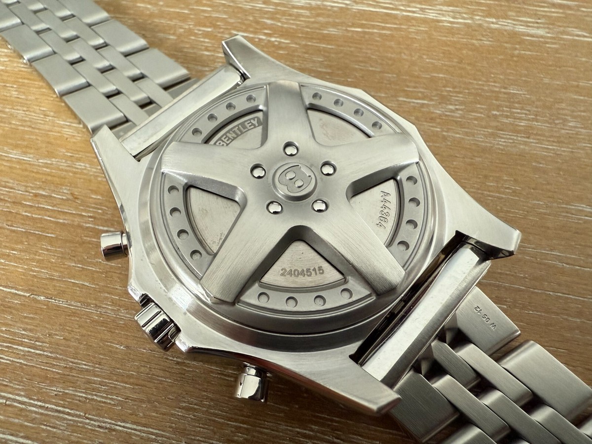 BREITLING BENTLEY 6.75 GRAY SPEED DIAL CHRONOGRAPH STAINLESS STEEL