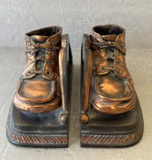 LE Mason Boston Vintage Baby Shoes Booties Bookends
