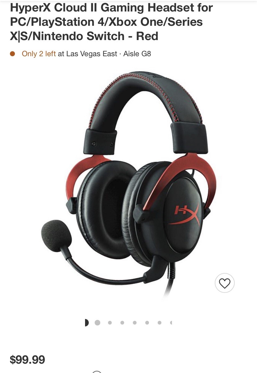 KHX-HSCP-RD Cloud II Gaming Headset 
