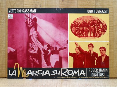 LA MARCIA SU ROMA fotobusta poster Vittorio Gassman Ugo Tognazzi Dino Risi BS2
