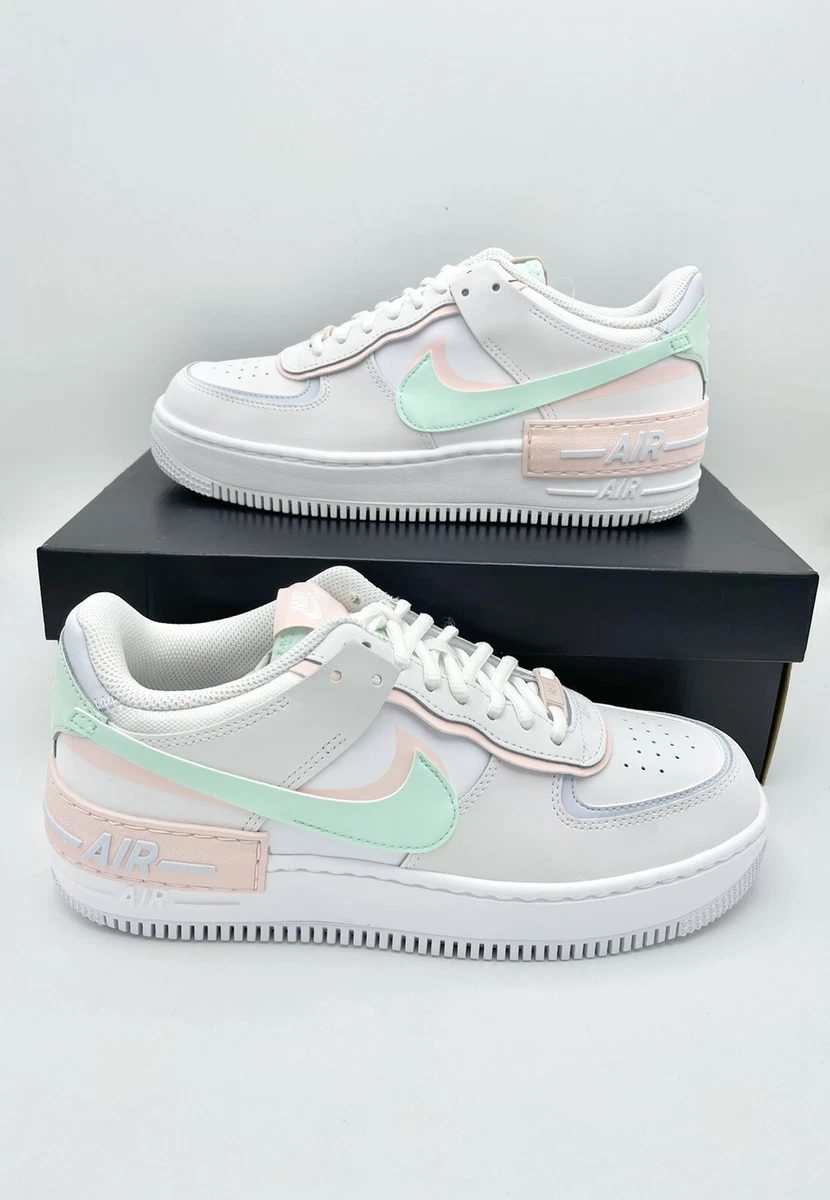 Nike Air Force 1 Shadow White Mint Foam Grau Damen Schuhe Sneaker 36-43 | eBay