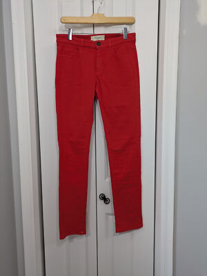 Max Mara Women's Size 2 Skinny Red Jeans W1111
