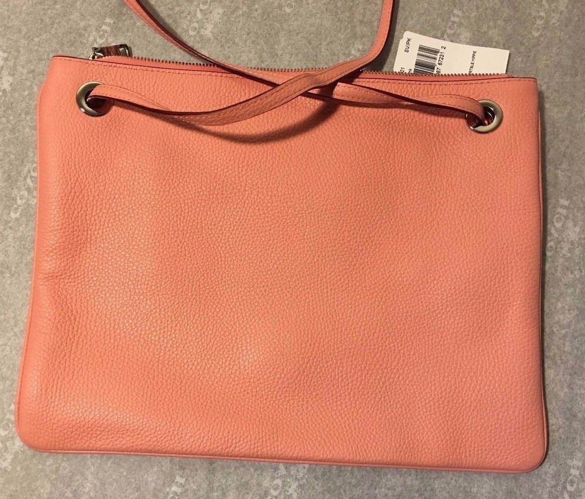NWT Coach Pebbled Convertible Hippie Crossbody Shoulder Bag