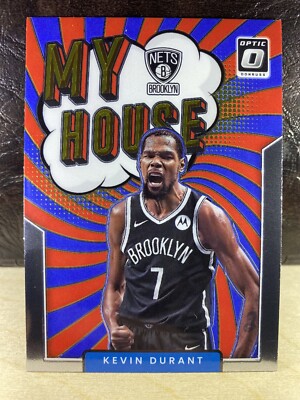 My House Insert 2021-22 Donruss Optic My House Insert Kevin Durant #5 Brooklyn Nets NM ...