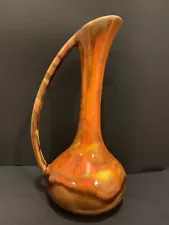 Beautiful MidCentury Ceramic Vase,Pitcher With Handle